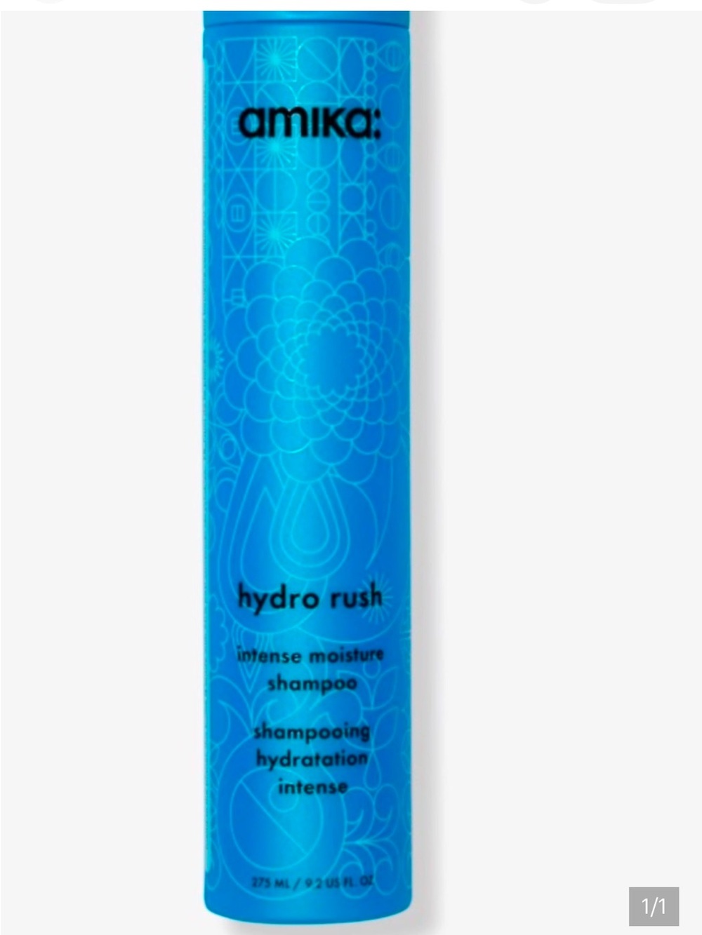 amika Hydro Rush Intense Moisture Shampoo - Bright Blue